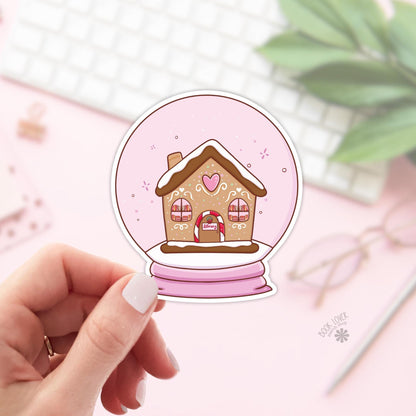 Library Snow Globe Stickers / Bookish Stickers / Book Lover Gift / Bookish Merch / Kindle Sticker / Smut Reader / Reading Lover / E-Reader