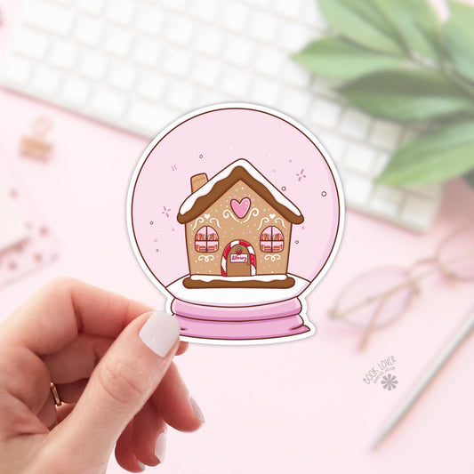 Library Snow Globe Stickers / Bookish Stickers / Book Lover Gift / Bookish Merch / Kindle Sticker / Smut Reader / Reading Lover / E-Reader