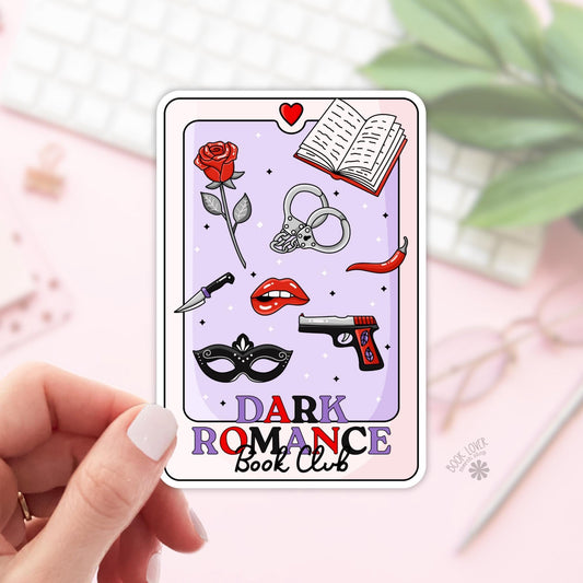 Dark Romance Book Club Stickers / Bookish Stickers / Book Lover Gift / Bookish Merch / Kindle Sticker / Smut Reader / Reading Lover