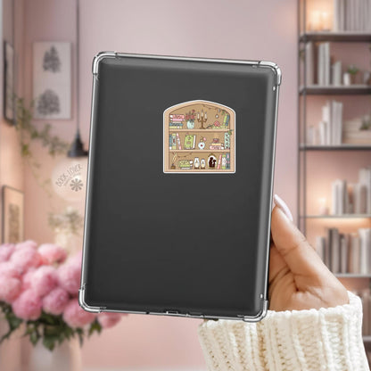 Historical Romance Shelf Kindle sticker on desk, bookish decal