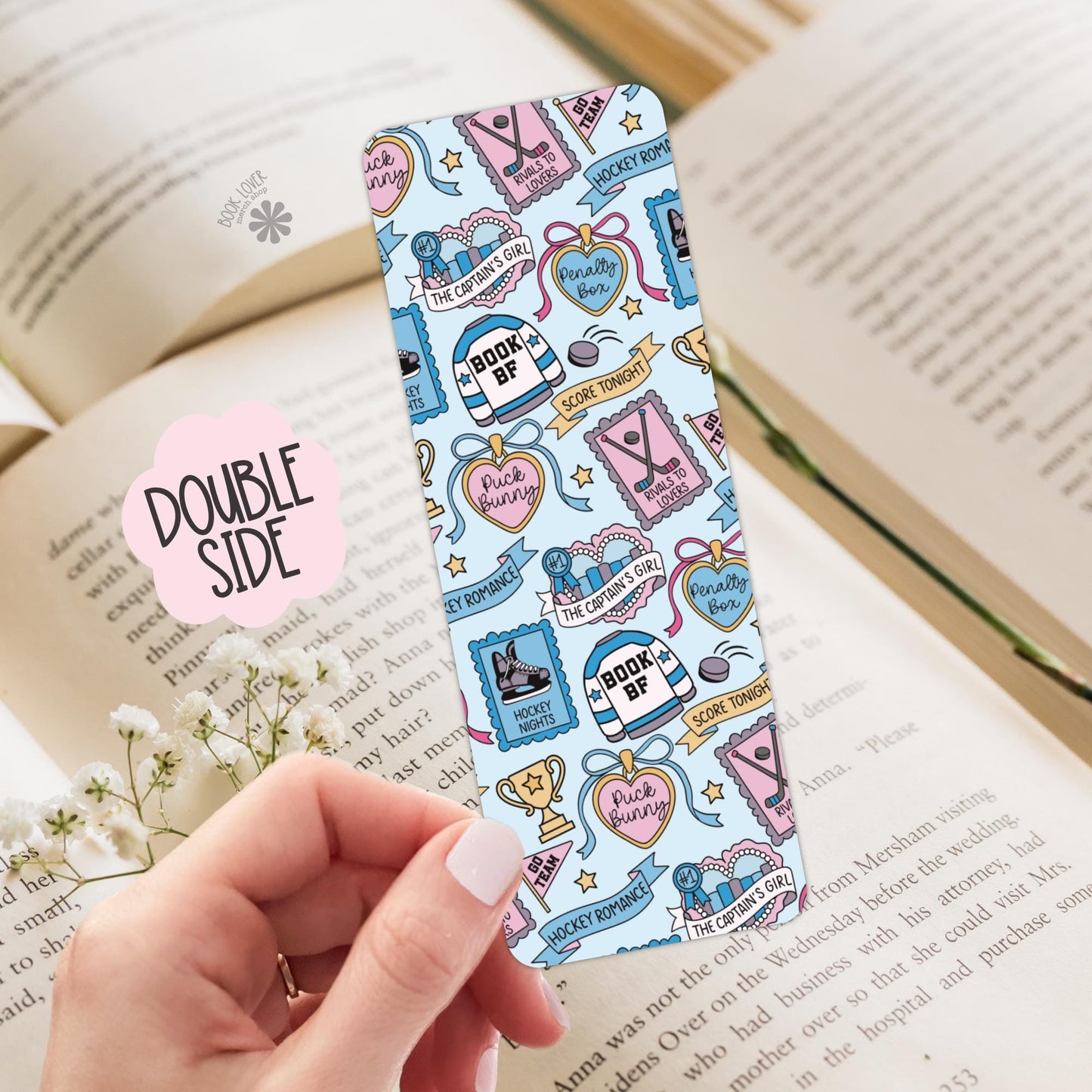 Hockey Romance Bookmark / Puck Bunny Sports Romance / BookTok Reader Gift /  Rivals to Lovers / Book Lover / Bookish Merch / Reading Lover