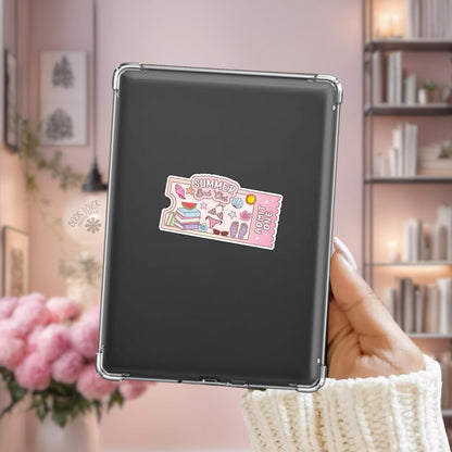 Summer Book Club Ticket Stickers / Bookish Stickers / Book Lover Gift / Bookish Merch / Kindle Sticker / Reading Lover / E-Reader