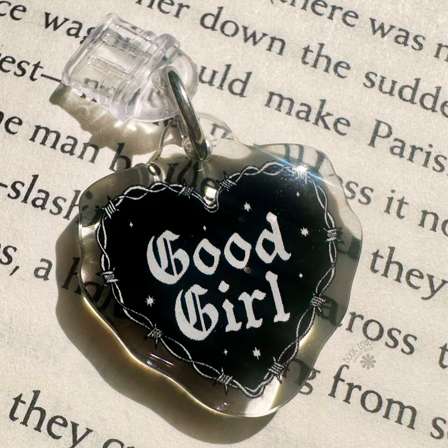 USB-C Dust Plug Charm – Good Girl Dark Romance Heart