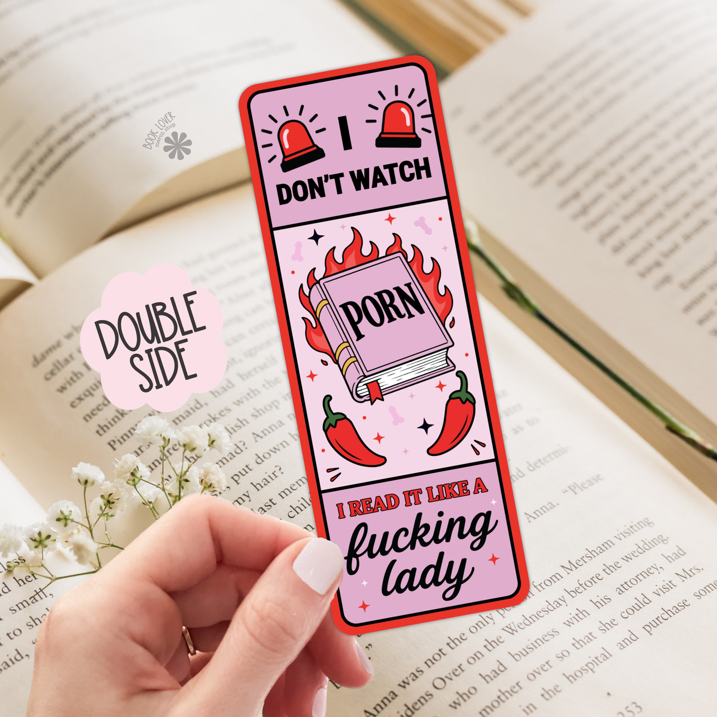 Spicy Book Bookmark - I Read It Like a Lady