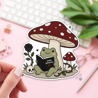 Dark Romance Frog Sticker | Dark Reader | Kindle Decal