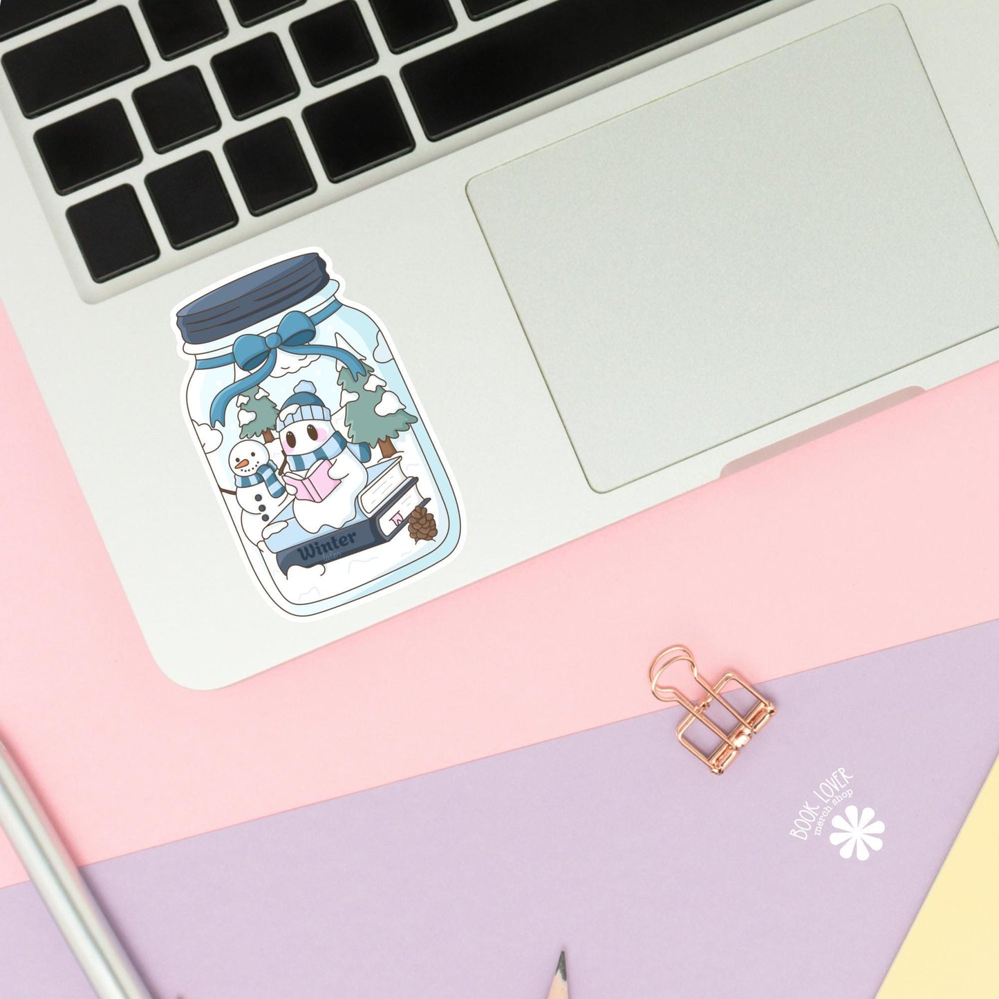 Winter Jar Stickers / Bookish Stickers / Book Lover Gift / Bookish Merch / Kindle Sticker / Smut Reader / Reading Lover / E-Reader