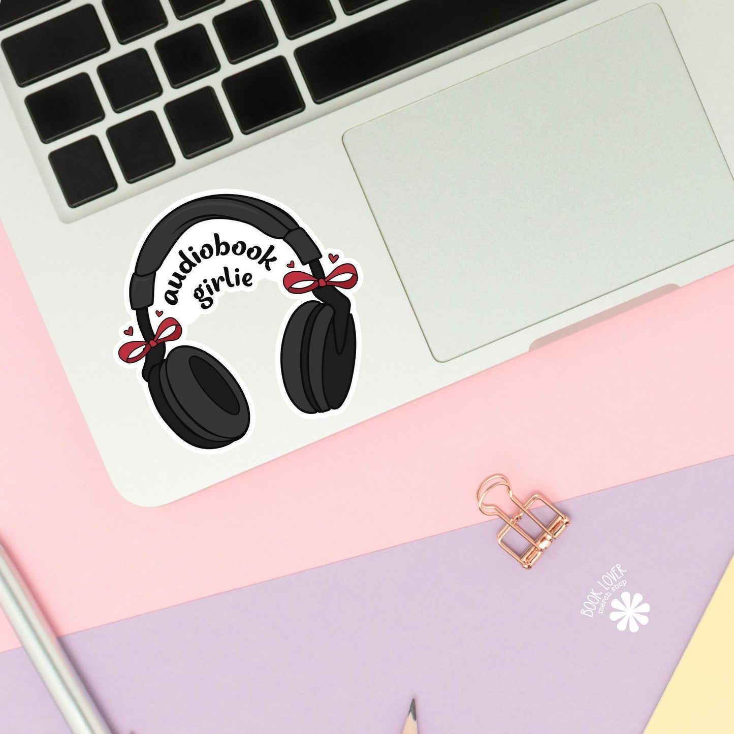 Audiobook Girlie Stickers / Bookish Stickers / Book Lover Gift / Bookish Merch / Kindle Sticker / Smut Reader / Reading Lover / E-Reader