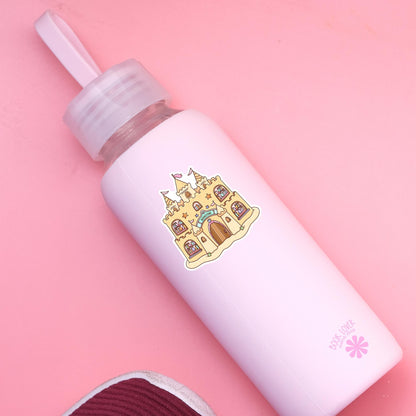 Sand Castle Bookstore Stickers / Bookish Stickers / Book Lover Gift / Bookish Merch / Kindle Sticker / Summer Beach Reading Lover