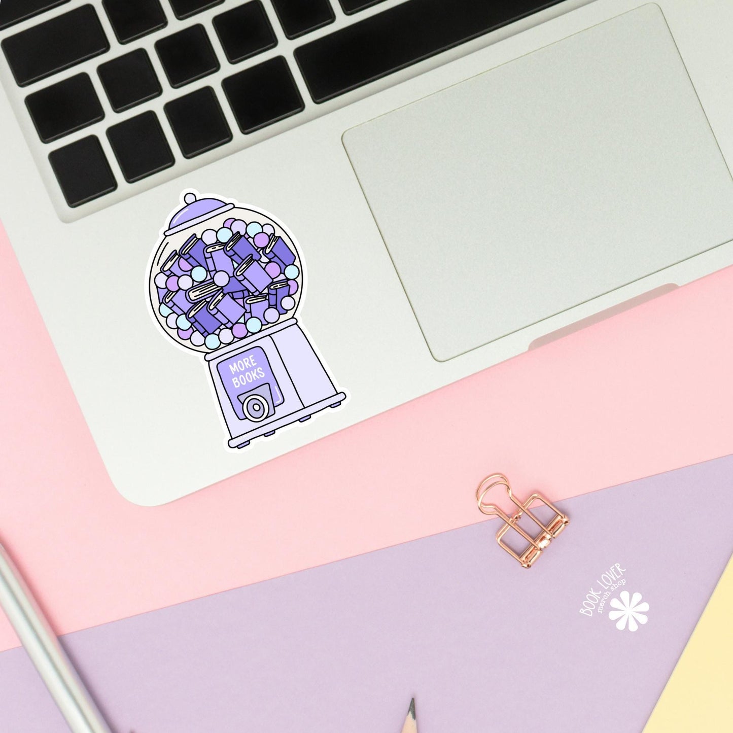 More Books Machine Stickers / Bookish Stickers / Book Lover Gift / Bookish Merch / Kindle Sticker / Smut Reader / Reading Lover / E-Reader