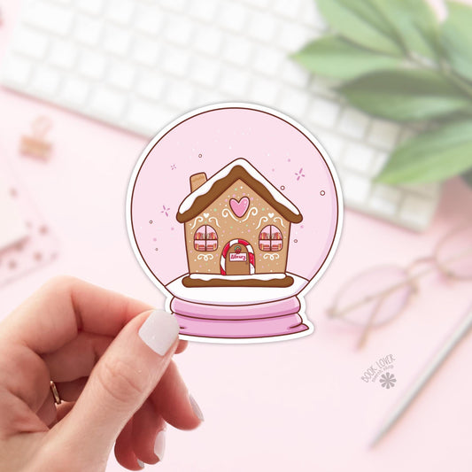 Library Snow Globe Stickers / Bookish Stickers / Book Lover Gift / Bookish Merch / Kindle Sticker / Smut Reader / Reading Lover / E-Reader