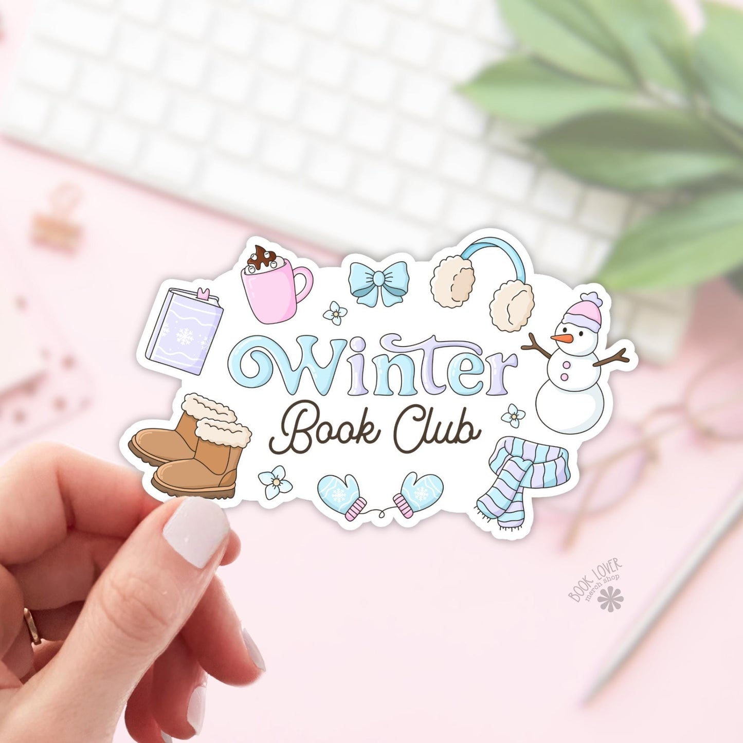 Winter Book Club Stickers / Bookish Stickers / Book Lover Gift / Bookish Merch / Kindle Sticker / Smut Reader / Reading Lover / E-Reader