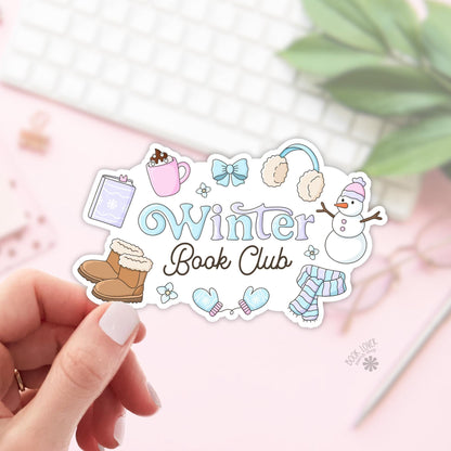 Winter Book Club Stickers / Bookish Stickers / Book Lover Gift / Bookish Merch / Kindle Sticker / Smut Reader / Reading Lover / E-Reader