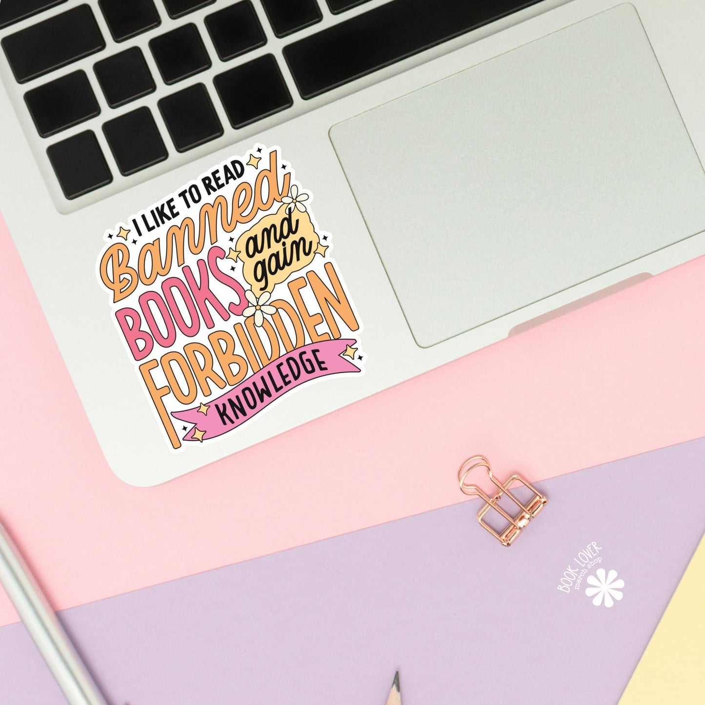 I Like to Read Banned Books and Gain Forbidden Knowledge Stickers / Bookish Merch Stickers / Book Lover Gift / Kindle Smut Reader Sticker