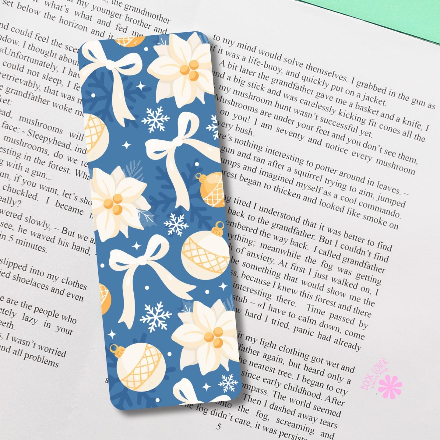 Cozy Winter Bookish Bookmark / Coquette Bookish Bookmark / Book Lover Gift / Bookish Merch / Smut Reader / Reading Lover