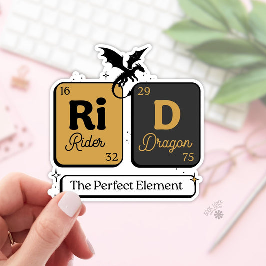 Rider And Dragon Stickers / Bookish Stickers / Book Lover Gift / Bookish Merch / Kindle Sticker / Fantasy Reader / Reading Lover / E-Reader