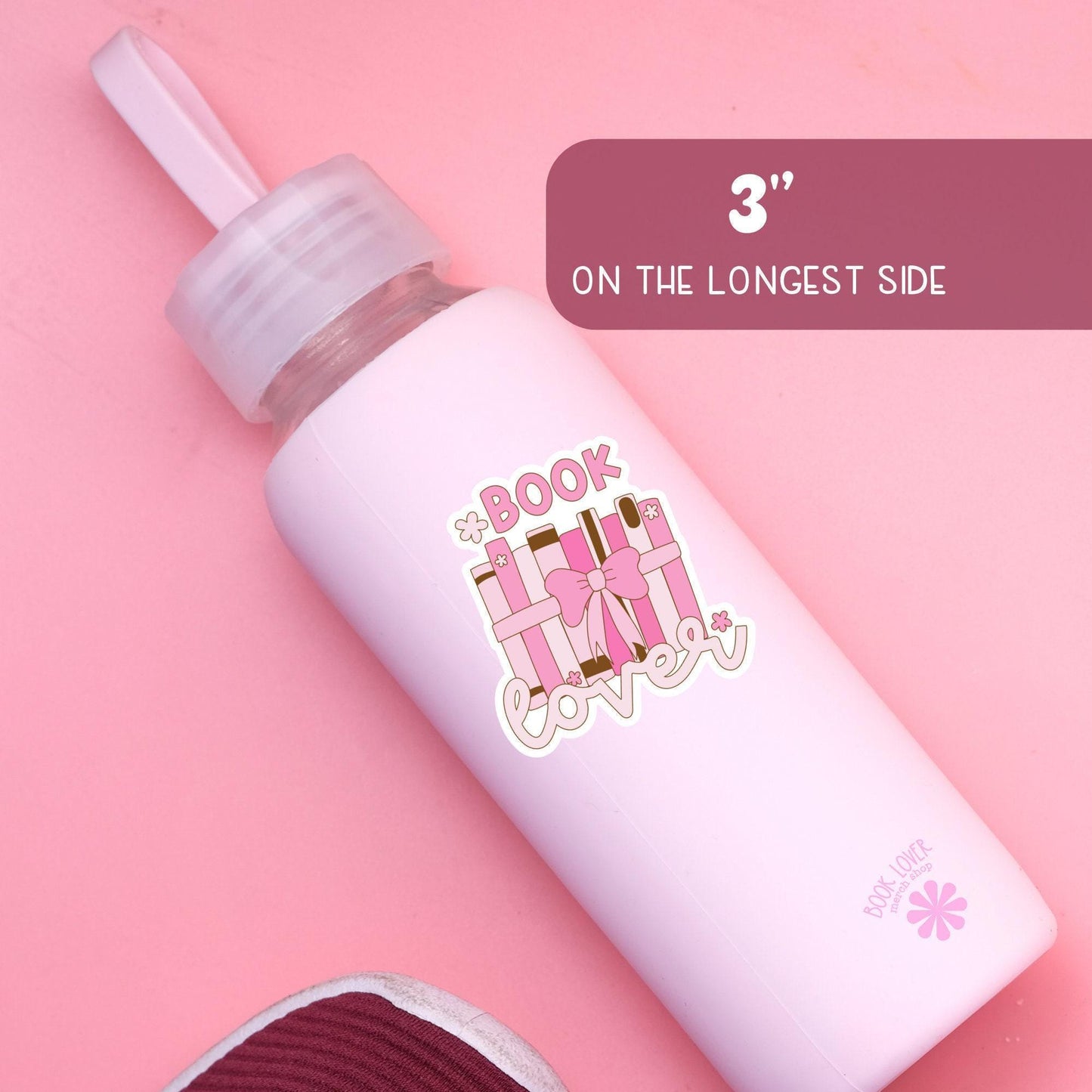 Book Lover Bow Sticker / Bookish Stickers / Book Lover Gift / Bookish Merch / Kindle Sticker / Smut Reader / Reading Lover / E-Reader