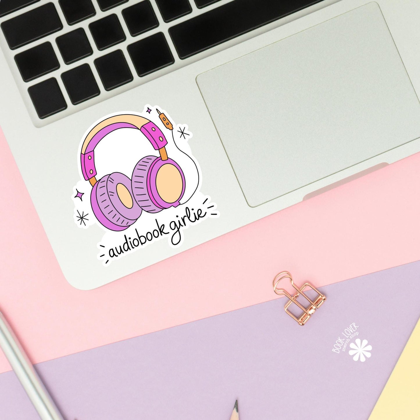 Audiobook Girlie Stickers / Bookish Stickers / Book Lover Gift / Bookish Merch / Kindle Sticker / Smut Reader / Reading Lover / E-Reader