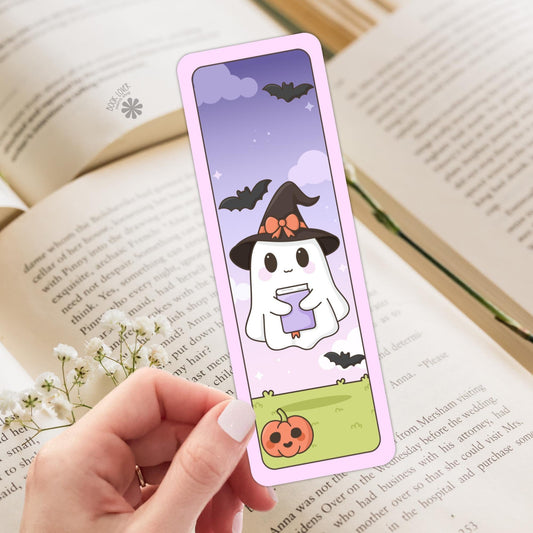 Cute Ghost Bookmark / Halloween Bookish Bookmark / Book Lover Gift / Bookish Merch / Fall Reader / Reading Lover