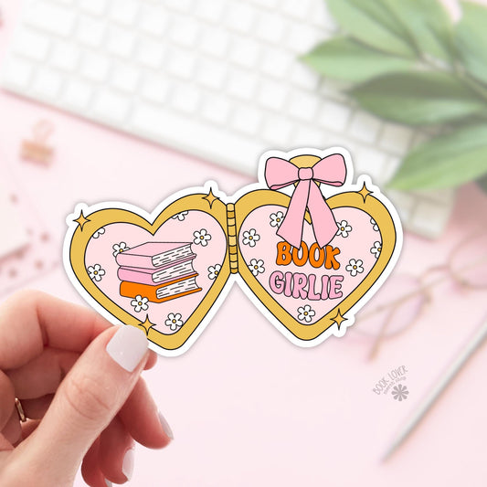 Book Girlie Stickers / Bookish Stickers / Book Lover Gift / Bookish Merch / Kindle Sticker / Smut Reader / Reading Lover / E-Reader