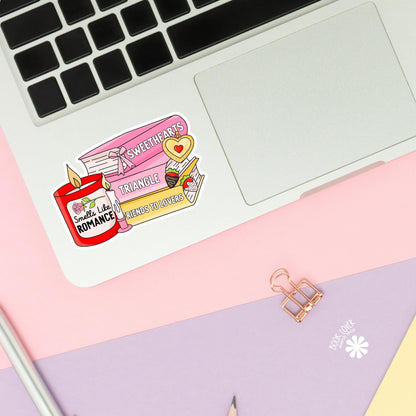 Smells Like Romance Stickers / Bookish Stickers / Book Lover Gift / Bookish Merch / Kindle Sticker / Smut Reader / Reading Lover / E-Reader