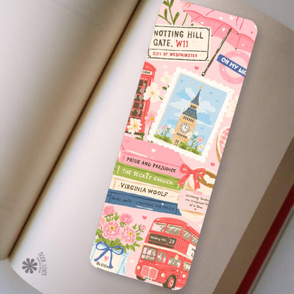 London Red Bus bookmark, double sided, view 2