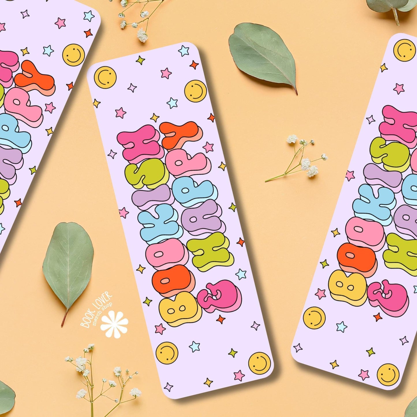 Bookish & Happy Bookmark / Bookish Bookmark / Book Lover Gift / Bookish Merch / Smut Reader / Reading Lover