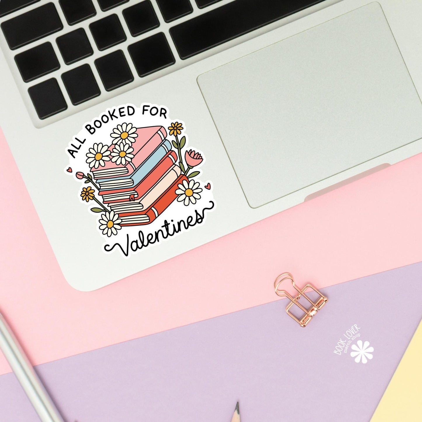 All Booked for Valentines Stickers / Bookish Stickers / Book Lover Gift / Bookish Merch / Kindle Sticker / Smut Reader / Reading Lover