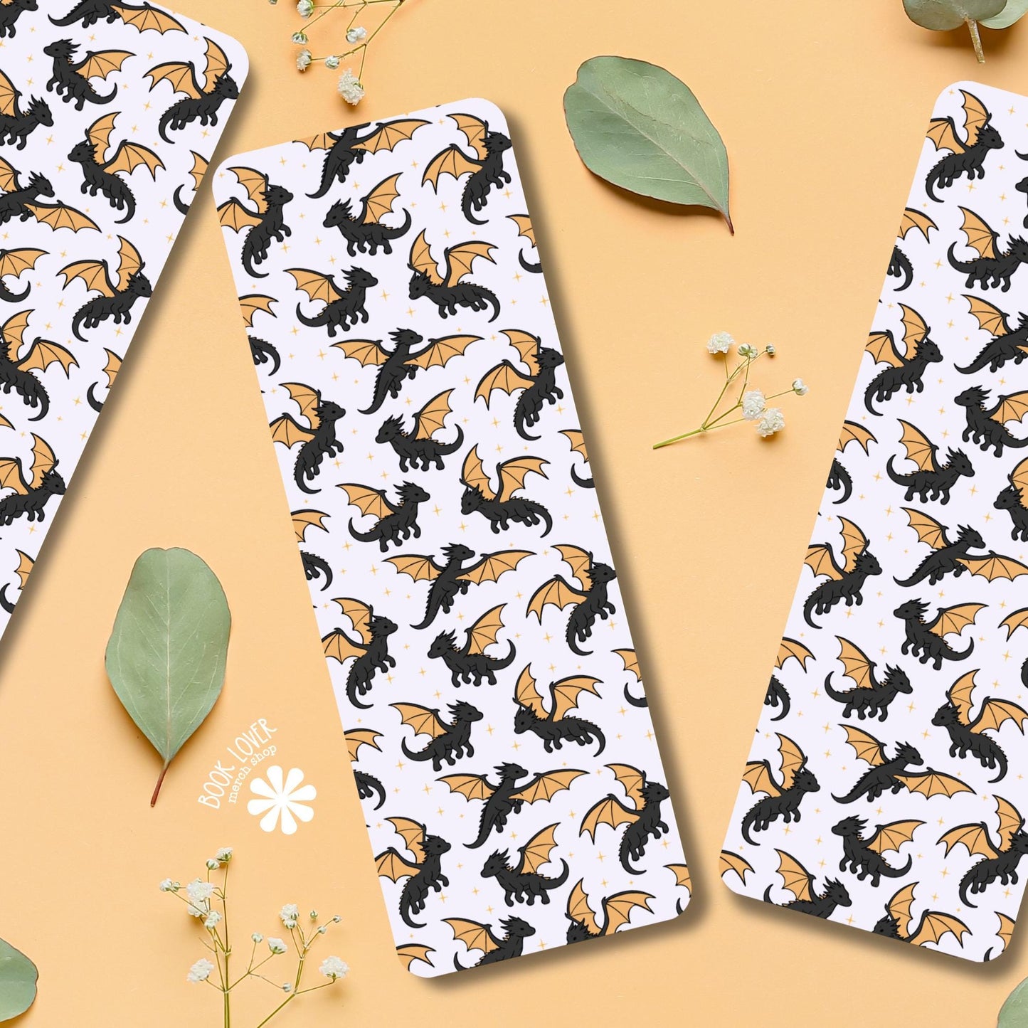 Black Dragons Bookmark / Fantasy Bookish Bookmark / Book Lover Gift / Bookish Merch / Fantasy Reader / Reading Lover