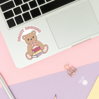 Beary Bookish Stickers / Bookish Stickers / Book Lover Gift / Bookish Merch / Kindle Sticker / Smut Reader / Reading Lover / E-Reader