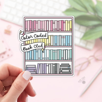 Color Coded Book Club Stickers / Bookish Stickers / Book Lover Gift / Bookish Merch / Kindle Sticker / Smut Reader / Reading Lover