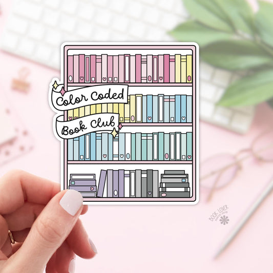 Color Coded Book Club Stickers / Bookish Stickers / Book Lover Gift / Bookish Merch / Kindle Sticker / Smut Reader / Reading Lover