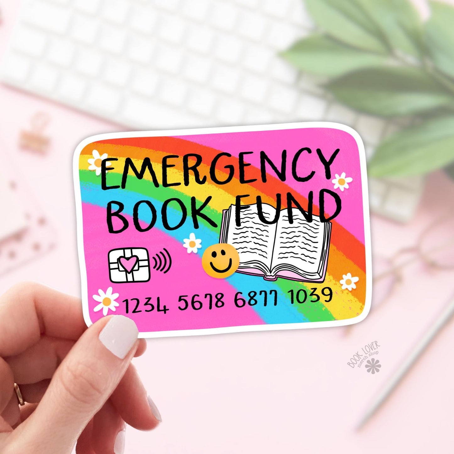 Emergency Book Fund Stickers / Bookish Stickers / Book Lover Gift / Bookish Merch / Kindle Sticker / Smut Reader / Reading Lover / E-Reader
