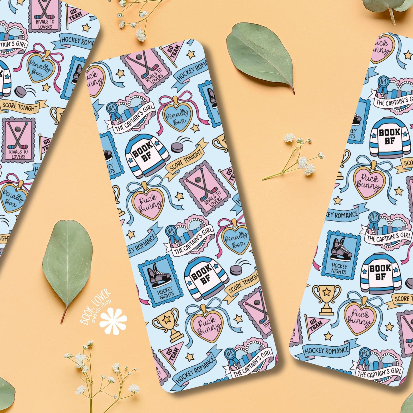 Hockey Romance Bookmark / Puck Bunny Sports Romance / BookTok Reader Gift /  Rivals to Lovers / Book Lover / Bookish Merch / Reading Lover