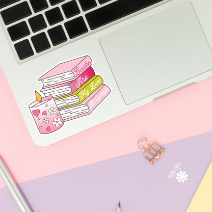 Books Are My Love Language Stickers / Bookish Stickers / Book Lover Gift / Bookish Merch / Kindle Sticker / Smut Reader / Reading Lover