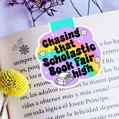 Chasing That Scholastic Book Fair High Magnetic Bookmark / Bookish Bookmark / Book Lover Gift / Bookish Merch / Smut Reader / Reading Lover
