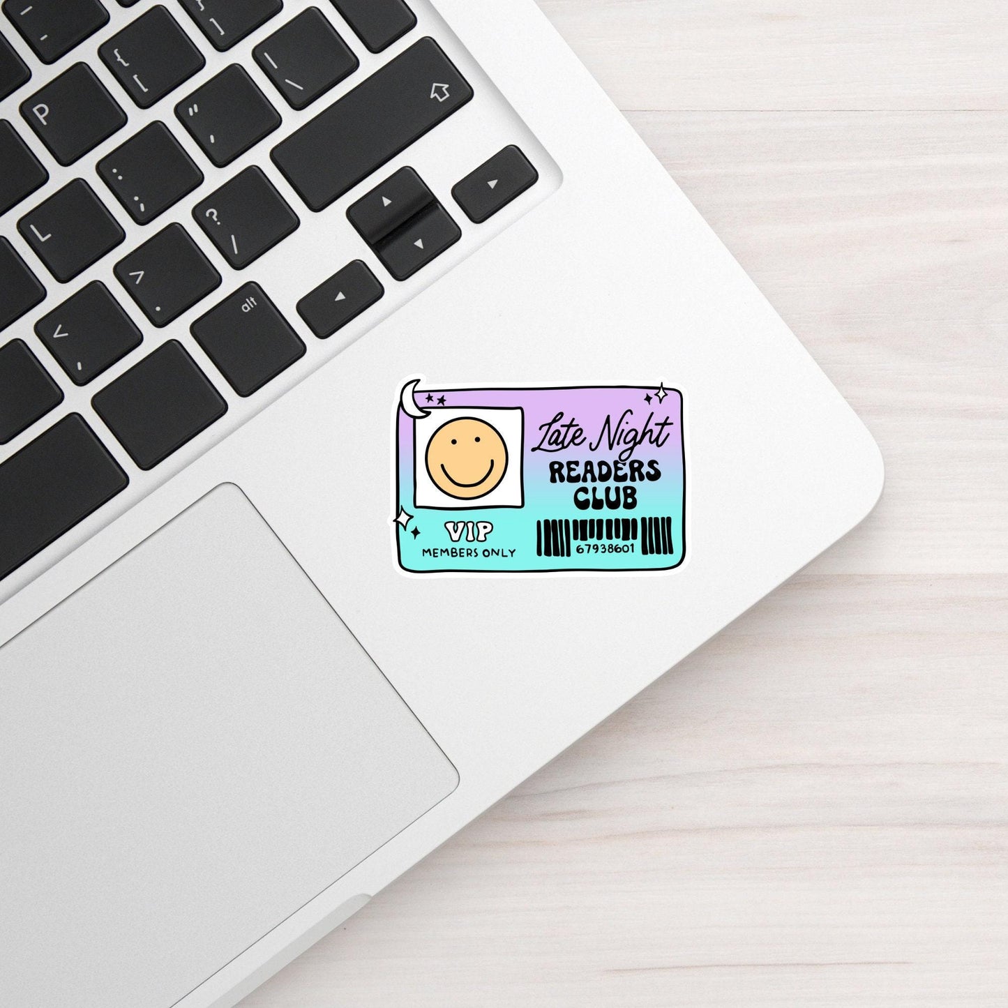 Late Night Reader Book Club Sticker / Bookish Stickers / Book Lover Gift / Bookish Merch / Kindle Sticker / Smut Reader / Reading Lover