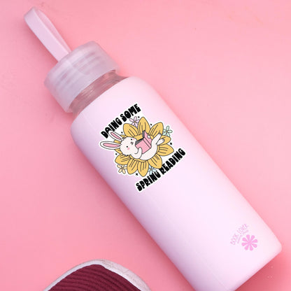 Doing Some Spring Reading Stickers / Bookish Stickers / Book Lover Gift / Bookish Merch / Kindle Sticker / Bunny Reader / Reading Lover