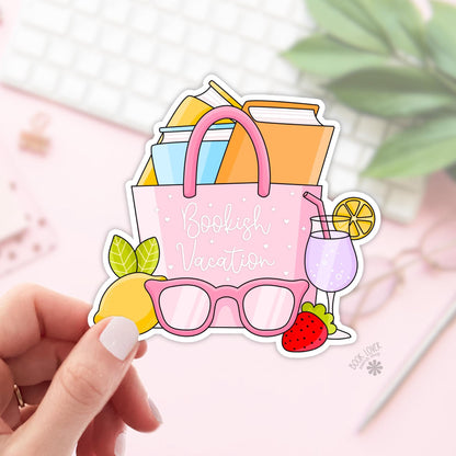 Bookish Vacation Stickers / Bookish Stickers / Book Lover Gift / Bookish Merch / Kindle Sticker / Smut Reader / Reading Lover / E-Reader