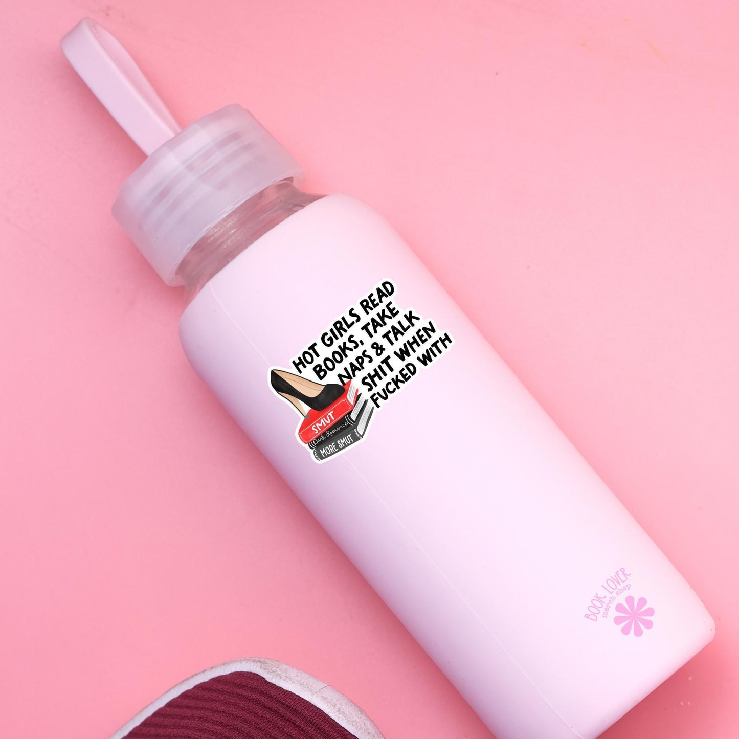 Hot Girls Read Books Stickers / Bookish Stickers / Book Lover Gift / Bookish Merch / Kindle Sticker / Smut Reader / Reading Lover / E-Reader