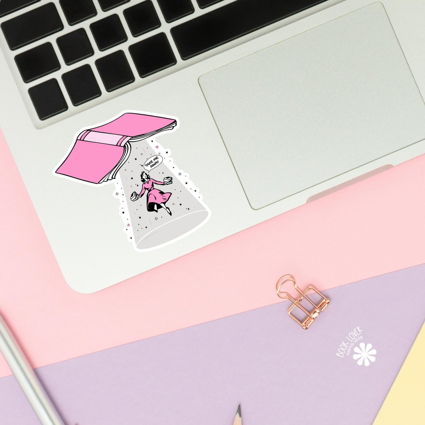 Take Me Away Stickers / Bookish Stickers / Book Lover Gift / Bookish Merch / Kindle Sticker / Smut Reader / Reading Lover / E-Reader