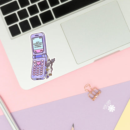 Dragon Rider Boyfriend is Calling Stickers / Bookish Stickers / Book Lover Gift / Bookish Merch / Kindle Sticker / Fantasy Reader