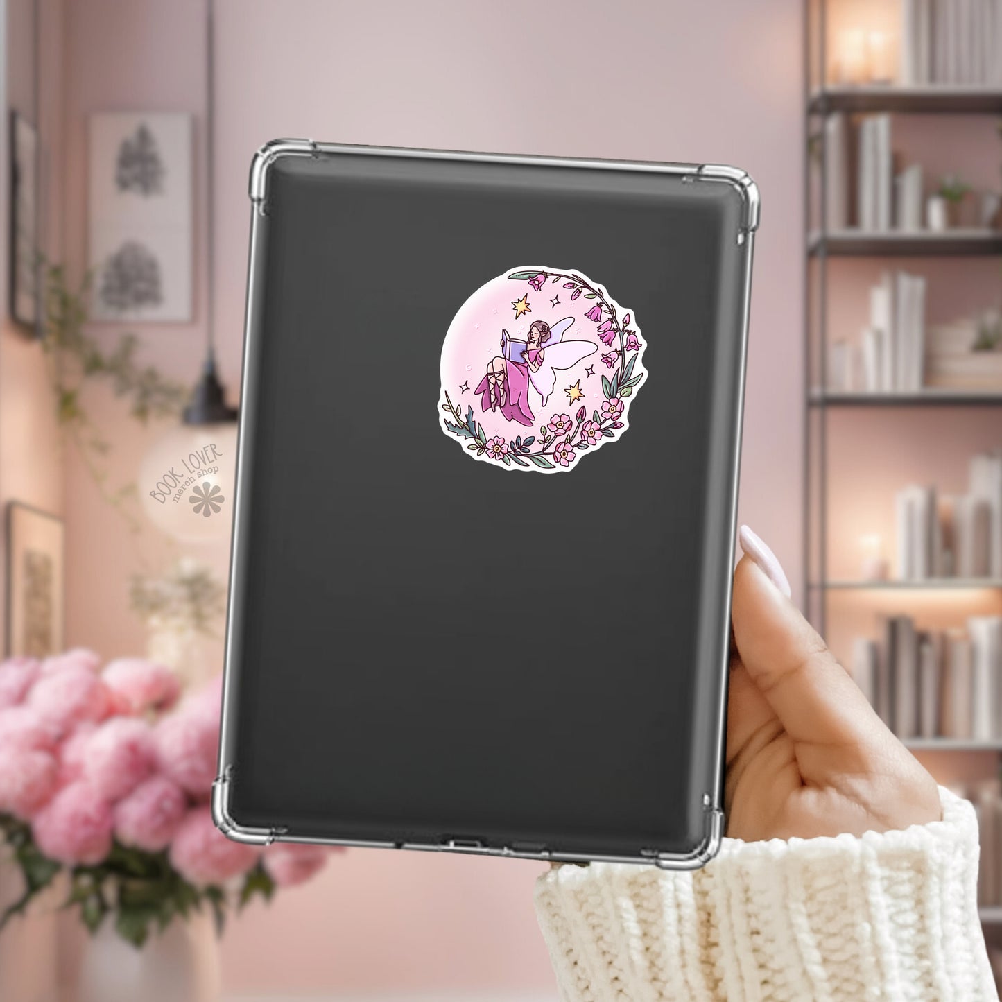 Pink Fairy Tale Bookish Sticker | Fantasy Reader Gift | Kindle