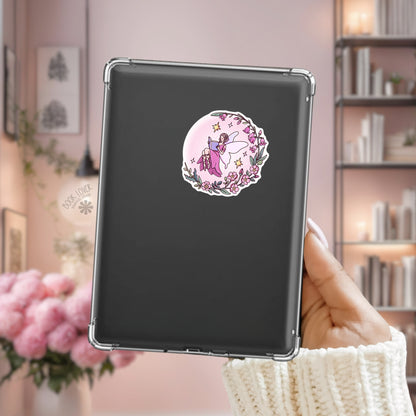 Pink Fairy Tale Bookish Sticker | Fantasy Reader Gift | Kindle
