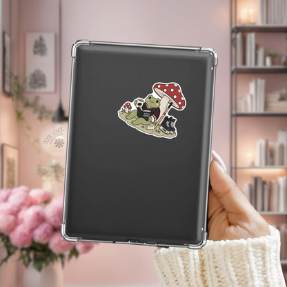 Hockey Romance Frog Sticker | Romance Reader | Kindle Decal