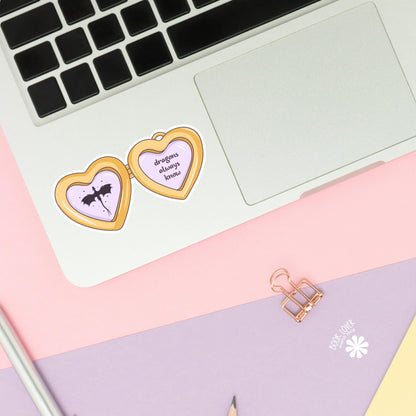 Dragons Always Know Stickers / Bookish Stickers / Book Lover Gift / Bookish Merch / Kindle Sticker / Smut Reader / Reading Lover / E-Reader