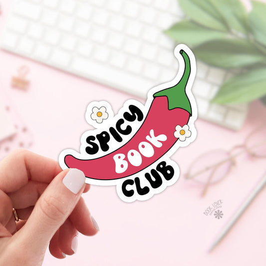 Spicy Book Club Stickers / Bookish Stickers / Book Lover Gift / Bookish Merch / Kindle Sticker / Smut Reader / Reading Lover / E-Reader