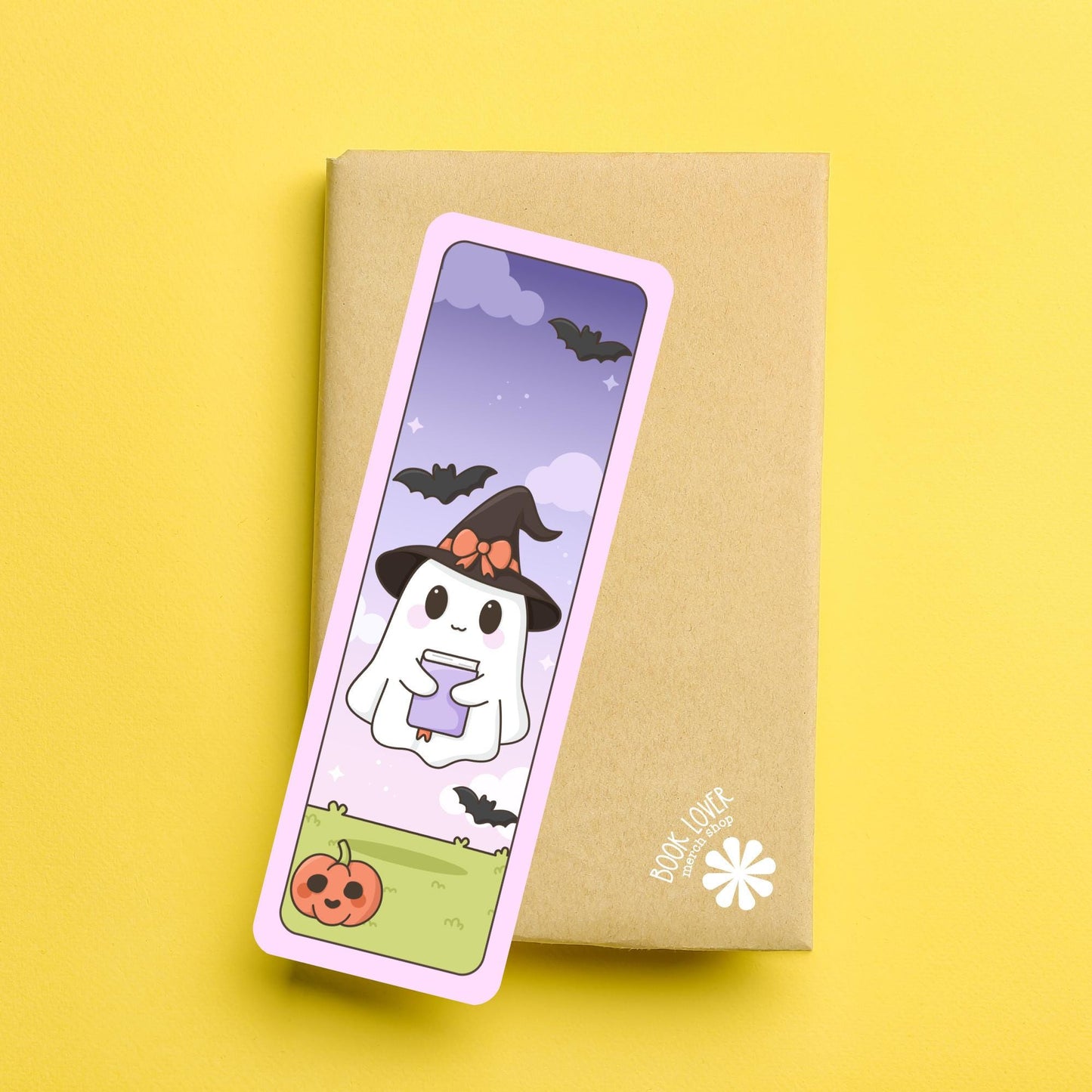 Cute Ghost Bookmark / Halloween Bookish Bookmark / Book Lover Gift / Bookish Merch / Fall Reader / Reading Lover