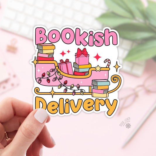 Christmas Bookish Delivery Stickers / Bookish Stickers / Book Lover Gift / Bookish Merch / Kindle Sticker / Smut Reader / Reading Lover