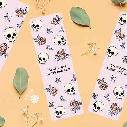 True Crime Bookmark / True Crime Books and Chill / Bookish Bookmark / Book Lover Gift / Bookish Merch / Smut Reader / Reading Lover