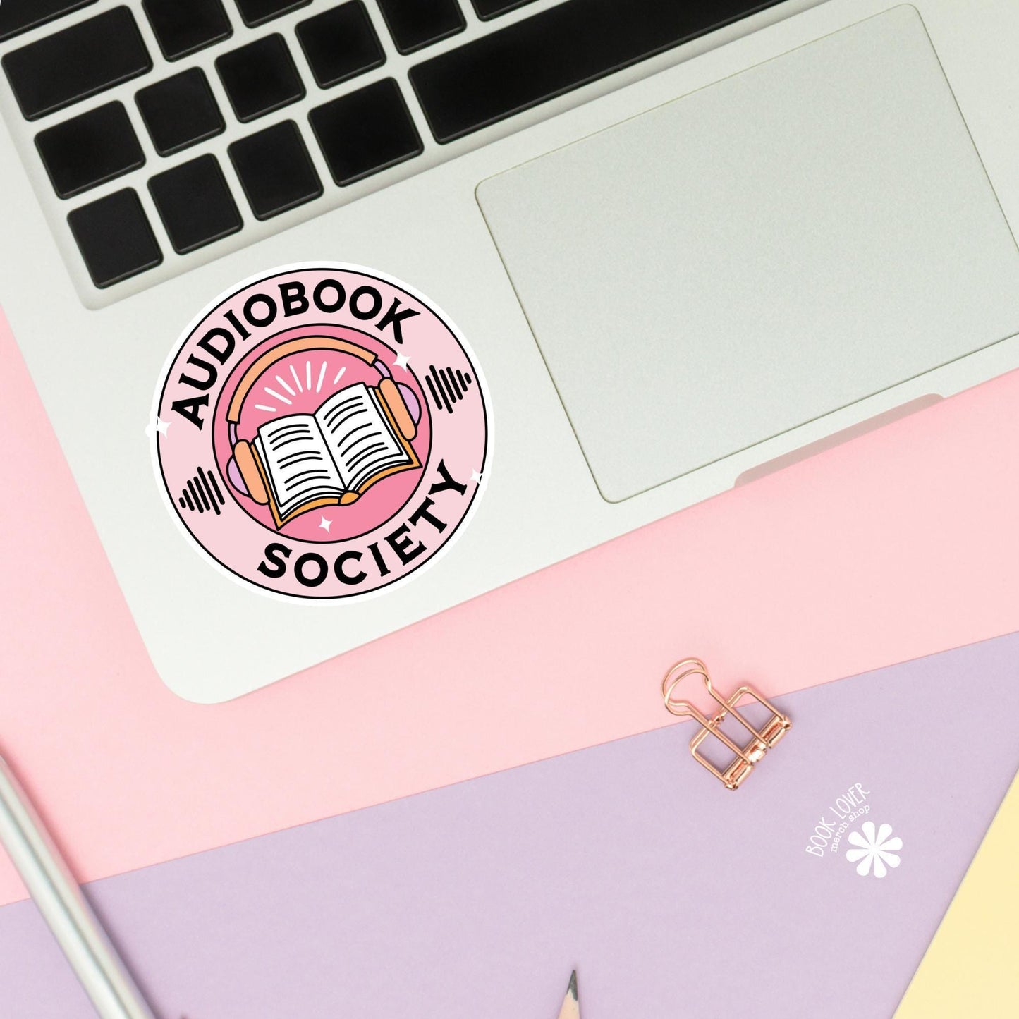 Audiobook Society Stickers / Bookish Stickers / Book Lover Gift / Bookish Merch / Kindle Sticker / Smut Reader / Reading Lover / E-Reader